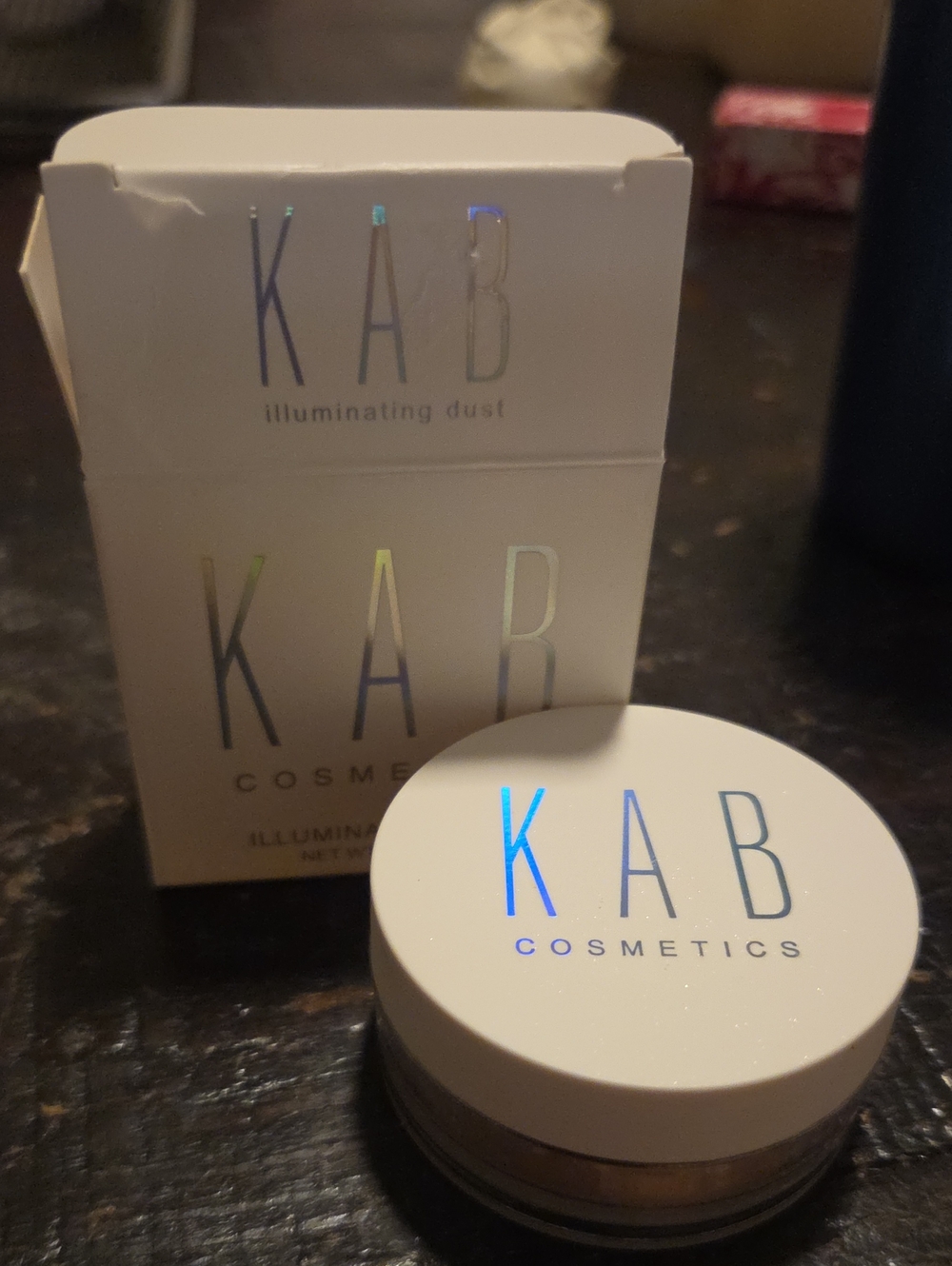 KAB Cosmetics Illuminating Dust — White Shimmer Highlight